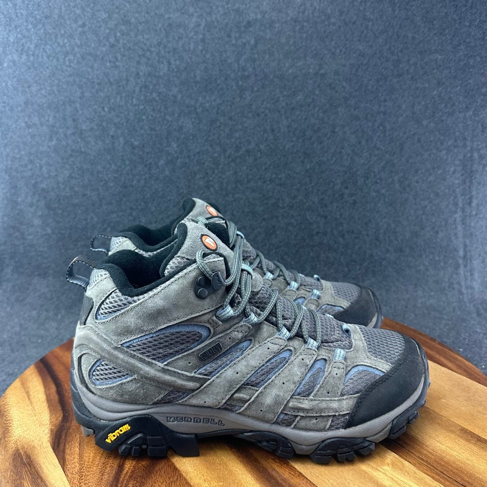 Merrell Moab 2 Mid Waterproof Hike Trail Boots Granite J06054W Womens Sz 10 Wide